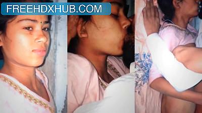 Village Lover's Missionary Romance Sucking Boobs Hindi MMS